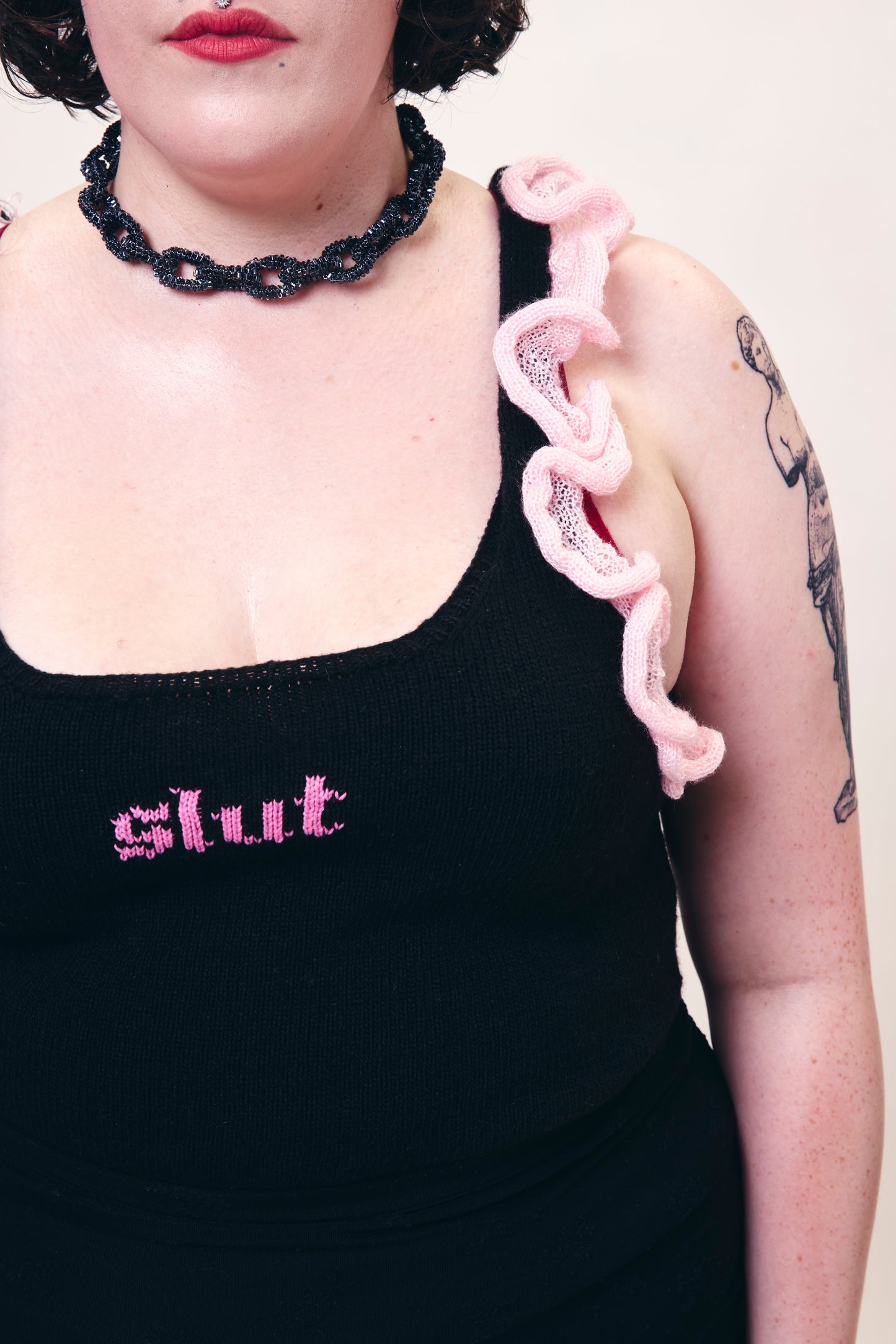 Slut Ruffle Tank Top