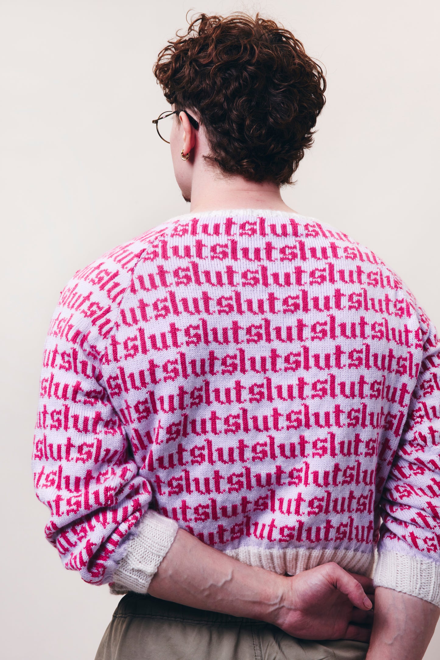 Slut Sweater in Lilac and Pink