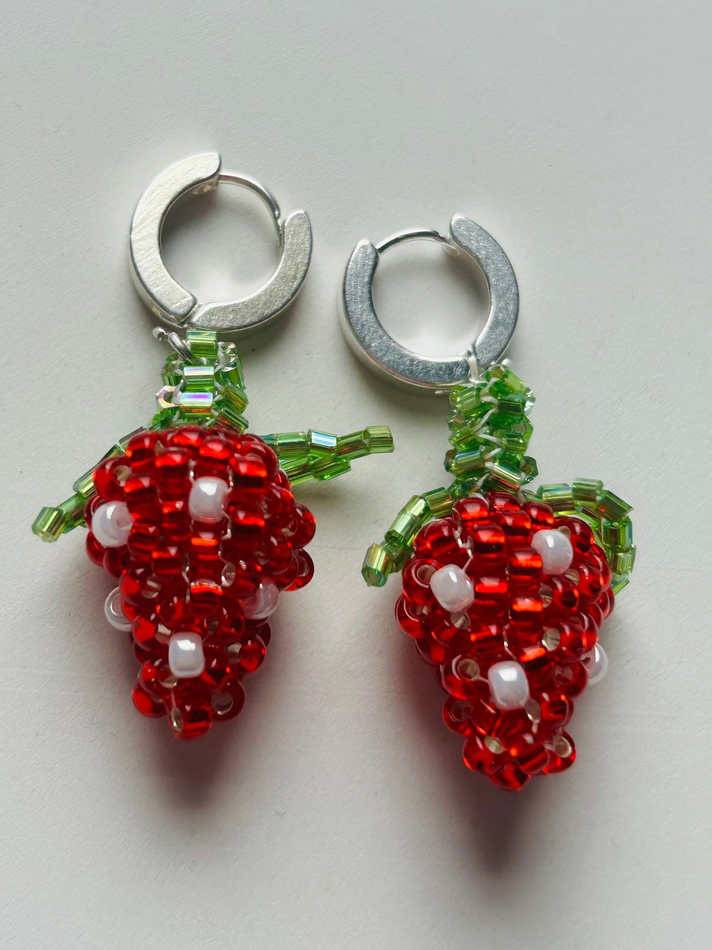 Large Strawberry Earrings