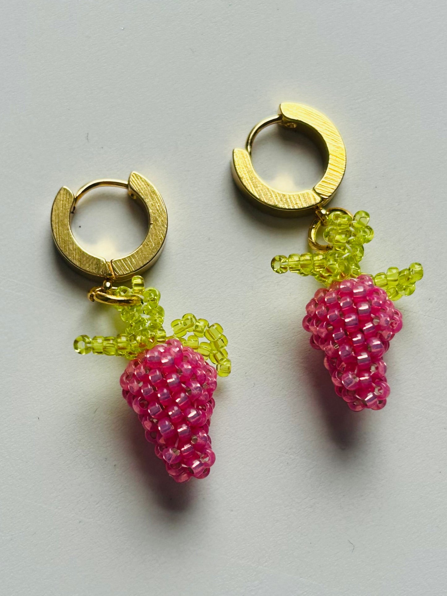 Raspberry earrings