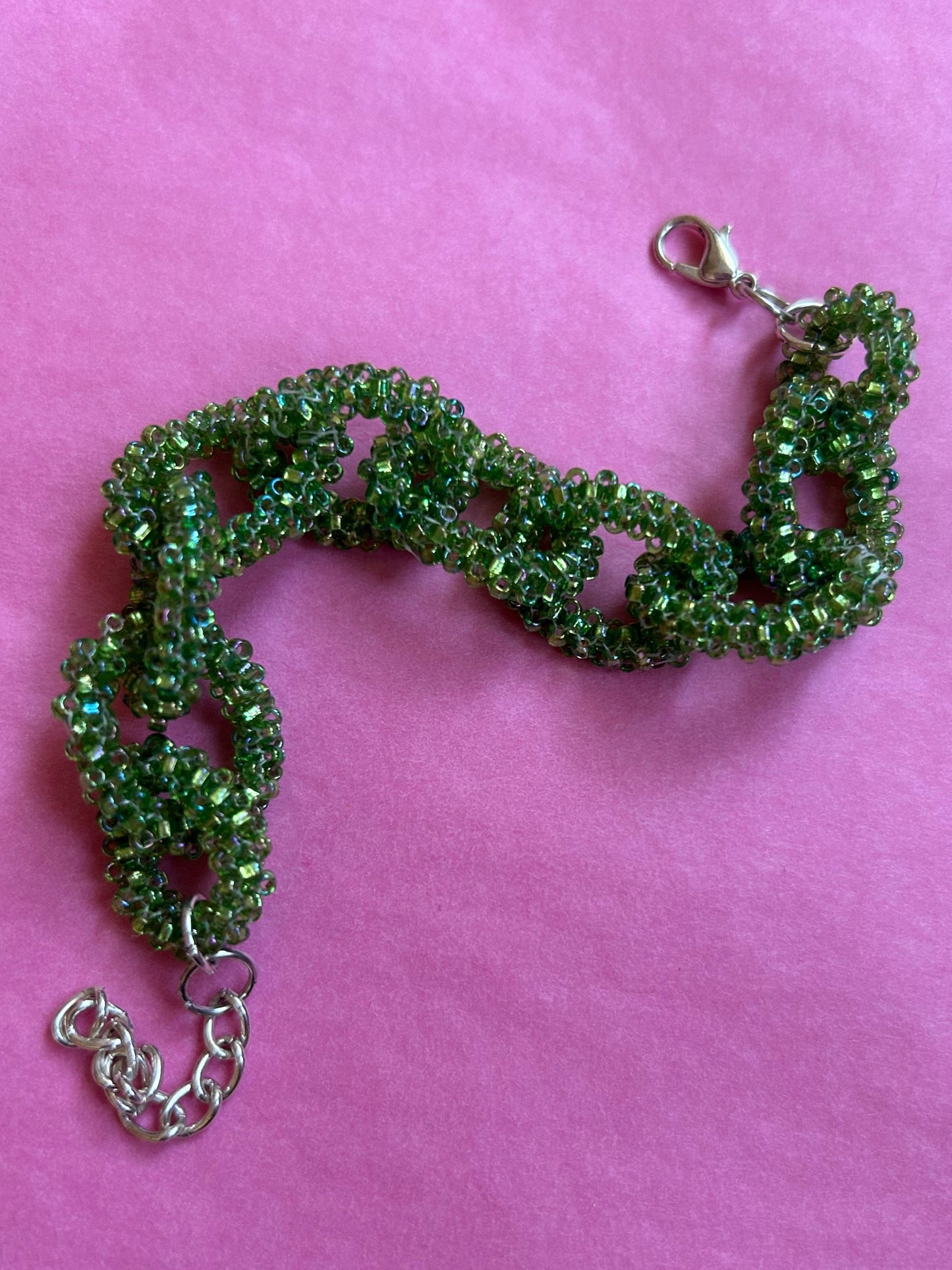 Green chain bracelet