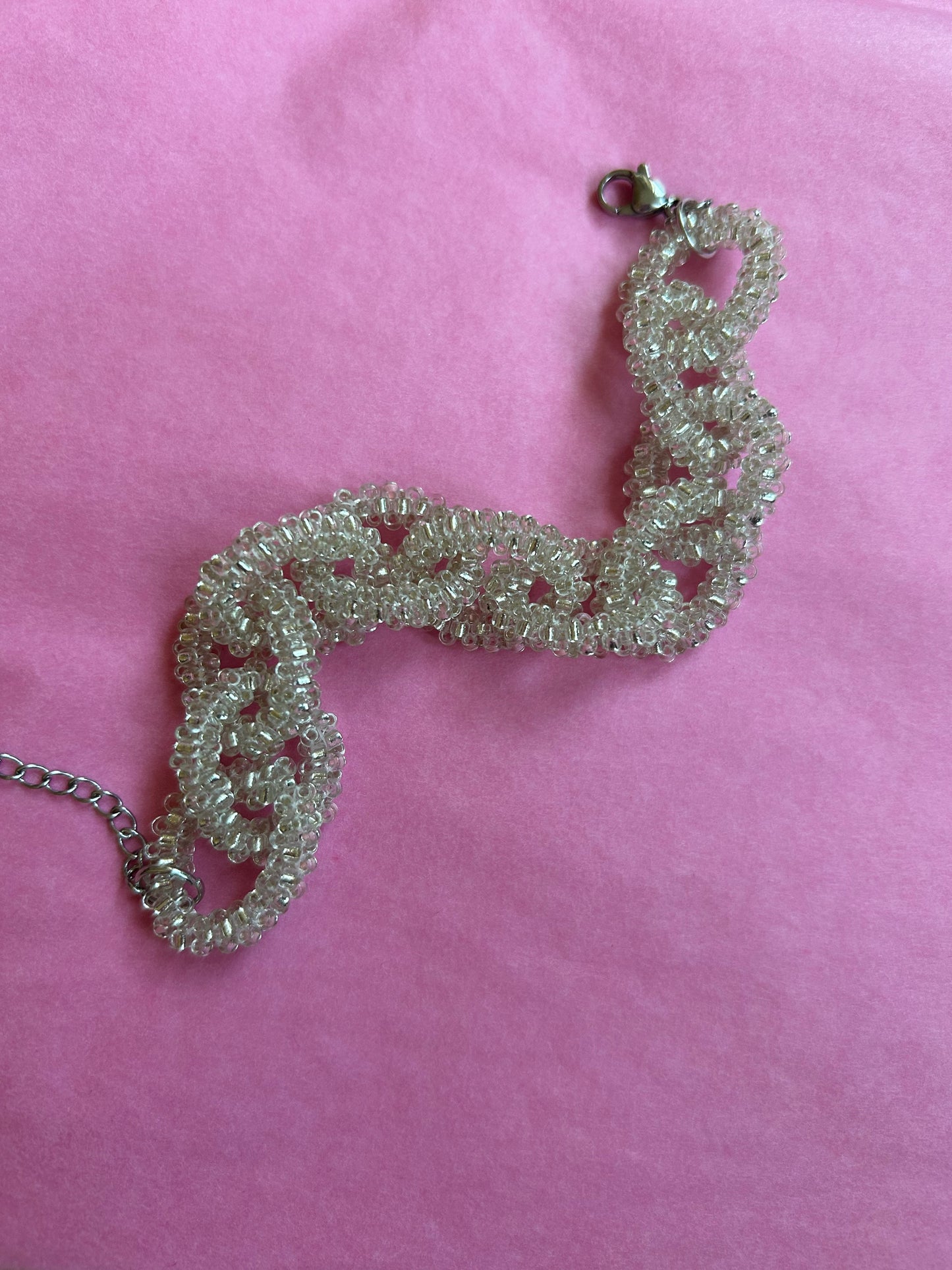 Silver chain bracelet