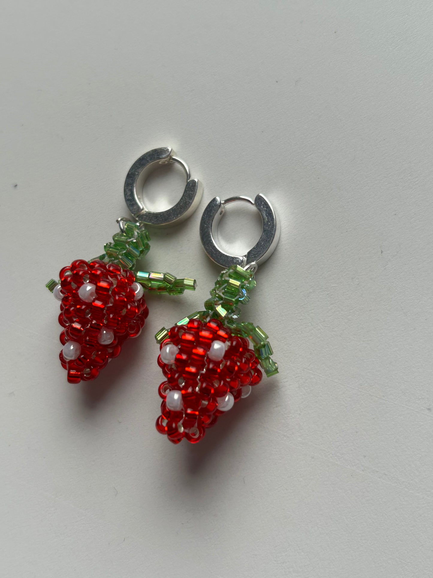 Large Strawberry Earrings