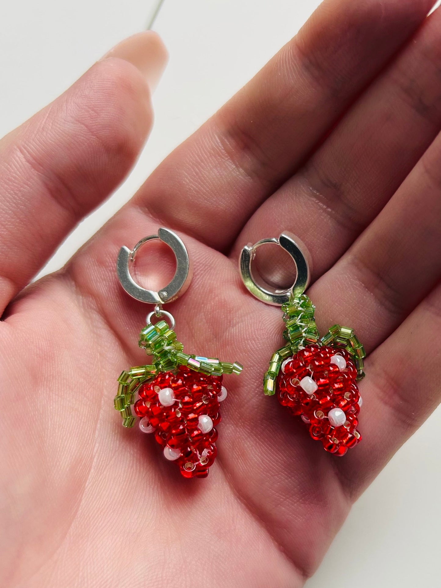 Large Strawberry Earrings