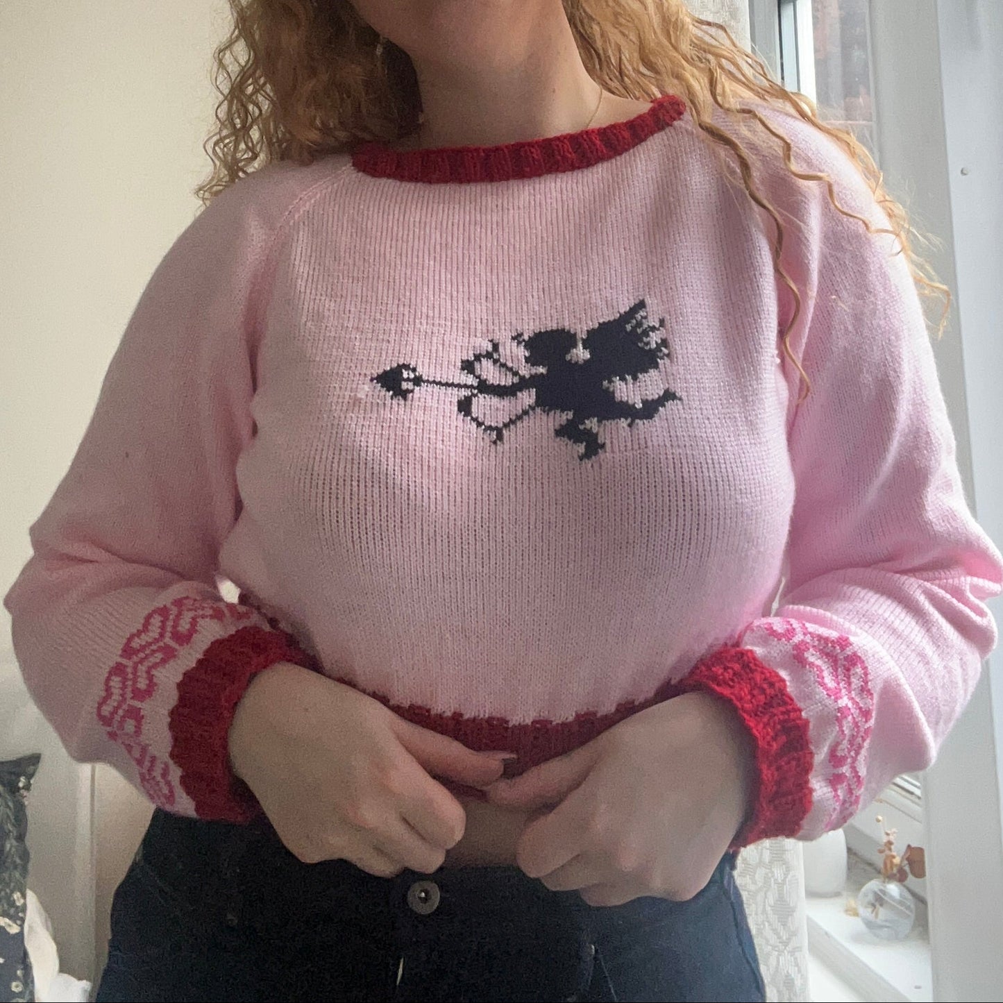 Cupid Long Sleeved Crop Top