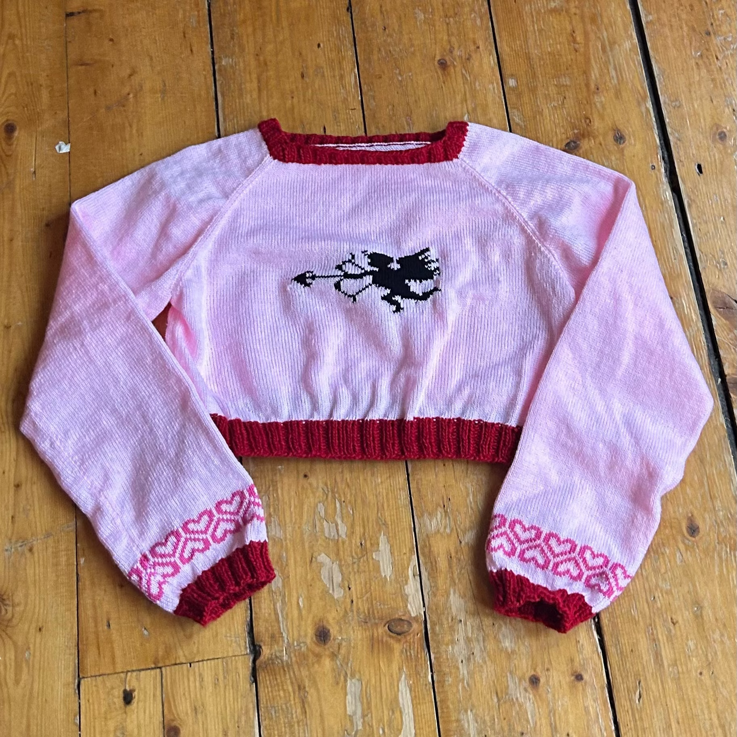 Cupid Long Sleeved Crop Top